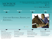 Tablet Screenshot of monroebiotech.com